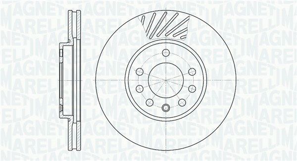 MAGNETI MARELLI Тормозной диск 361302040210